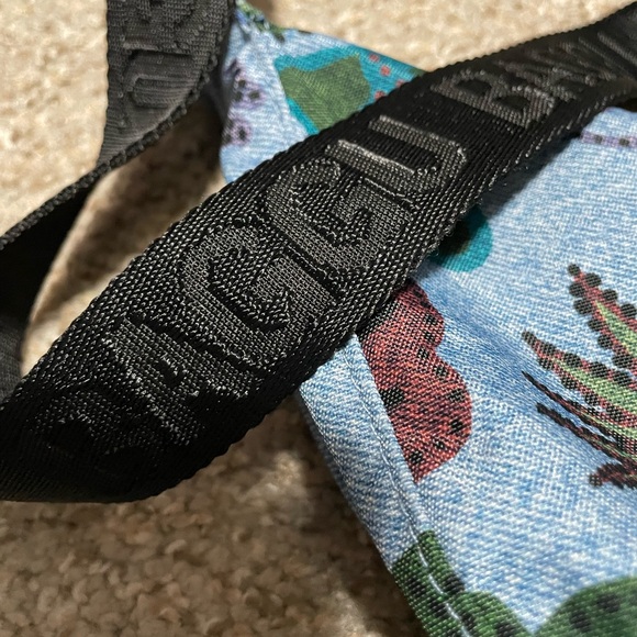 BAGGU nylon crescent shoulder bag - digital denim birds print💙🩵 - Picture 2 of 4